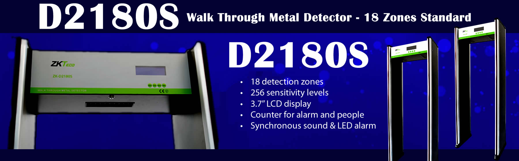 WMD218 Walk Through Metal Detector banner